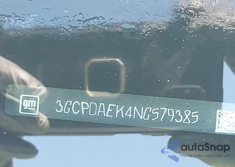 2022 Chevrolet Silverado 1500 4Wd Standard Bed Wt z USA, uszkodzony, nr VIN 3GCPDAEK4NG579385